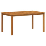 Garden Dining Set 5 pcs Black Solid Acacia Wood 3365517