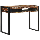 ZNTS Desk Multicolour 100x50x75 cm Solid Wood Reclaimed 4015932