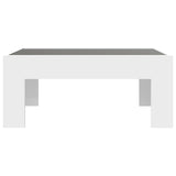 ZNTS Coffee Table with Infinity LED White 70x50x30 cm 847609