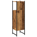 Bathroom Cabinet Old Wood 33x33x120.5 cm Engineered Wood 857706