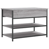 Shoe Bench Grey Sonoma 70x42.5x50 cm Engineered Wood 839031