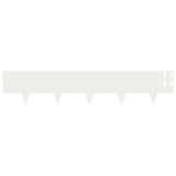 Lawn Edging 10 pcs 100 x 20 cm Steel White 8008578