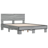 Bed Frame without Mattress Grey Sonoma 120x190 cm Small Double 3280205