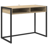 Desk with Storage Sonoma 100 x 50 x 75 cm Engineered Wood 886475
