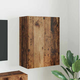 TV Wall Cabinet Old Wood 59.5 x 31 x 80 cm Engineered Wood 892367