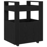 Kitchen Trolley Black oak 60 x 45 x 80 cm Engineered wood 862122