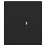 File Cabinet Black 90x40x145 cm Steel 3188324
