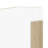 Bed Frame with Headboard Sonoma 140 x 200 cm Solid Pine Wood 3412891