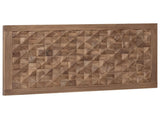 Bed Headboard Natural Solid Teak Wood 42024565