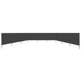 9-panel Wind Screen Fabric 1200x160 cm Anthracite 47200