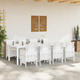 Garden Dining Set 9 pcs Light Grey Polypropylene 3378751