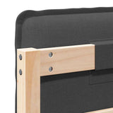 Upholstered Headboard Natural and Dark Grey 120 cm 880024