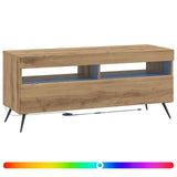 LED TV Cabinet Old Wood Engineered Wood 897653