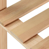 5-Tier Storage Rack 170x28.5x170 cm Solid Pinewood 327319