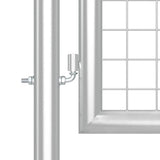 Mesh Garden Gate Silver 300x125 cm Galvanised Steel 154531