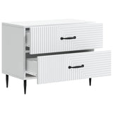 Bedside Cabinet White 62 x 34.5 x 47.5 cm Engineered Wood 894775