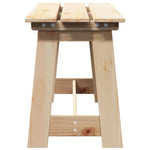 Outdoor Bench Brown 119 x 35 x 47cm Solid pine wood 4012191