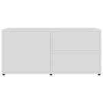 TV Cabinet White 80x34x36 cm Engineered Wood 801850