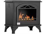Free Standing Ethanol Fireplace, Bioethanol Heater Stove Fire with 0.9L Tank, 3 Hours Burning Time, T3398P378804