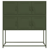 Sideboard Olive Green 100.5x39x107 cm Steel 846600