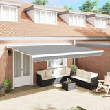 Awning Frame White 500 x 300 cm Aluminium 145695