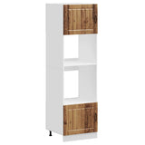 Oven Cabinets 2 pcs Lucca Old Wood Engineered Wood 3315049
