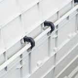 Garden Storage Box 280 L Light Grey 45686