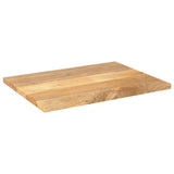 Table Top 80x60x2.5 cm Rectangular Solid Wood Mango 371468