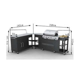 Outdoor Kitchen Barbecue Missouri 4 Burners 40428