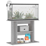 Aquarium Stand Concrete Grey 80x35x60 cm Engineered Wood 833579