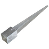 Ground Spikes 6 pcs Silver 9x9x75 cm Galvanised Steel 145414