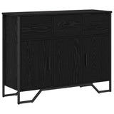 Sideboard with Drawer Black Oak 97 x 32.5 x 74.5 cm 868778