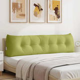 Back Pillow Light Green 180 x 24 x 50 cm Fabric 42014567
