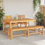 Garden Dining Set 4 pcs Brown 150 x 90 x 74 cm 3154112