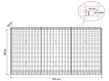Gabion with 5 mm Wire and 5x10 cm Mesh 150x30x100 cm 3464637