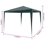 Party Tent 3x3 m PE Green 45091