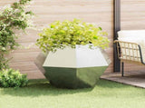 Planter Silver 100 x 100 x 80 cm Galvanised Steel 884034