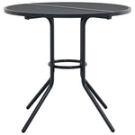 Stackable Garden Chair Set 3 pcs Anthracite Powder-coated Steel 3283756
