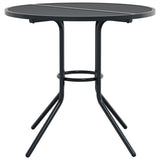 Stackable Garden Chair Set 3 pcs Anthracite Powder-coated Steel 3283756