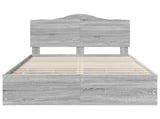 Bed Frame with Drawer Grey Sonoma 120 x 190 cm Engineer Wood 3413441