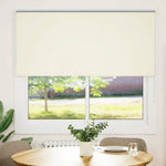 ZNTS Roller Blind Blackout Off White 165x150 cm Fabric Width 161.6 cm Polyester 4011661