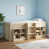 Kids'High Bed Frame 2 pcs Sonoma Oak 90 x 190 cm 3422581