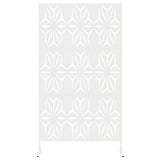 Privacy Screen White 100 x 50 x 180 cm Steel 868585