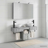 Bathroom Cabinet Set 4 pcs Grey Sonoma Engineered Wood 3406260