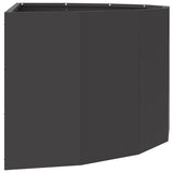 Planter Black 90 x 45 x 35 cm Steel 883689