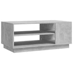 ZNTS Coffee Table Concrete Grey 102x55x43 cm Engineered Wood 810284