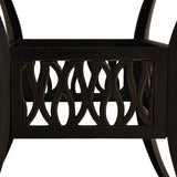 Garden Table Bronze 90x90x73 cm Cast Aluminium 315588