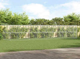 Dog Kennel 4 pcs Silver 8 x 2 x 2 m Galvanised steel 3368338