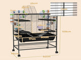 Large Hamster Cage, Gerbil Cage with Tubes, Storage Shelf, Ramps, Platforms, Running Wheel - Black T3398P350098