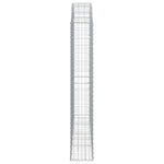Arched Gabion Basket 200x30x180/200 cm Galvanised Iron 153469